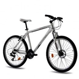 Unbekannt Vélos de montagnes KCP VTT 26" en aluminium pour homme TOVIAN 21 vitesses Shimano Blanc 66 cm (26")