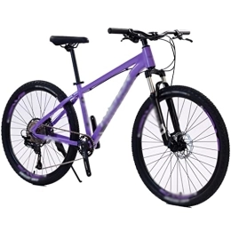 KDHX vélo KDHX Vélo de Montagne pour Adultes Roues de 27, 5 Pouces Shimano 11 Vitesses Cadre en Alliage D'aluminium Freins à Disque Mécaniques pour Les Sports de Plein Air (Color : Purple)