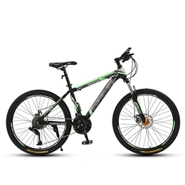 KELITINAus Vélos de montagnes KELITINAus Vélo de montagne adulte avec roues de 66 cm, cadre en acier à haute teneur en carbone avec deux freins à disque, fourche à suspension avant pour homme, rouge, 61 à 27 vitesses, vert