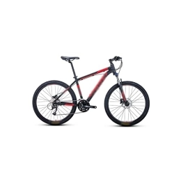 KOOKYY Vélos de montagnes KOOKYY Vélo VTT d'extérieur à 27 vitesses Vélo de sport pour adultes Freins à disque hydrauliques pour hommes et femmes Vélo cool Vélo de plein air Loisirs Sports Cycl (couleur : rouge, taille :
