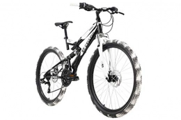 KS Cycling Vélos de montagnes KS Cycling Mixte - VTT Fully ATB 26" Crusher Noir Blanc RH 46cm 26