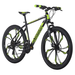 KS Cycling Vélos de montagnes KS Cycling VTT Hardtail 27, 5" Xplicit Noir / Vert 21 Vitesses RH 46 Adulte Unisexe, Zoll, 46 cm