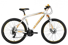 KS Cycling vélo KS Cycling VTT Semi-Rigide 27, 5'' Compound Blanc-Orange TC 51 cm Adulte Unisexe, 51