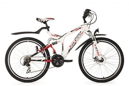 KS Cycling Vélos de montagnes KS Cycling Zodiac VTT Semi Rigide Blanc 26"
