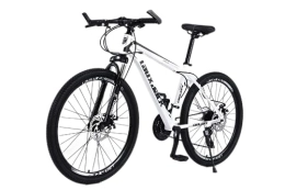 Lauxjack Vélos de montagnes Lauxjack Vélo de montagne 26" - Frein à disque - 21 vitesses - Dérailleur pour garçons, filles, femmes et hommes