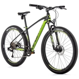 Leaderfox Vélos de montagnes Leader Fox Esent Vélo VTT 27, 5" 8 vitesses S-Ride Noir / vert RH 46 cm
