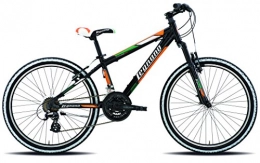 Legnano Vélos de montagnes Legnano Ciclo 650 Cyclone Vélo pour Enfant, Noir / Blanc / Orange, 24"