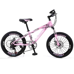 LILIS vélo LILIS Vélo VTT, VTT en Aluminium Vélo VTT Adultes VTT Ados Route Vélos for Les Hommes et Les Femmes Roues réglable 7 Vitesse Double Frein à Disque (Color : Pink, Size : 22in)