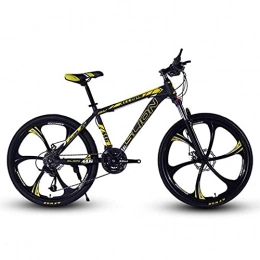 LLKK vélo LLKK Vélo de montagne pour adulte et jeune - Pour homme et femme - Cadre en acier au carbone - Double frein à disque à suspension avant - Roue de 66 cm - Pour homme et femme