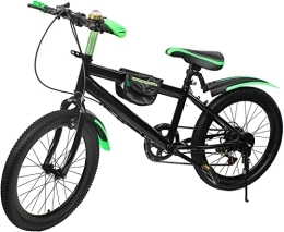 Mgorgeous vélo Mgorgeous Vélo de montagne 7 vitesses de 20 pouces - VTT pour garçons, filles, femmes et hommes (noir vert)