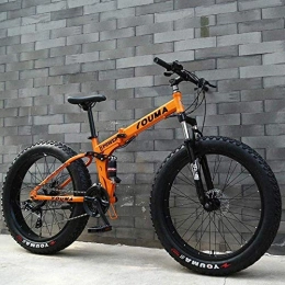 MJY vélo MJY Bicyclette Hommes 'S VTT, 26 pouces gros pneu motoneige semi-rigide, double cadre de suspension et fourche à suspension vélo de montagne tout terrain adulte 6-11, 24 vitesses