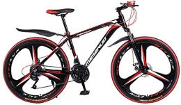 MJY vélo MJY Vélo de montagne de 26 pouces, cadre en acier à haute teneur en carbone et alliage d'aluminium, frein à double disque, VTT semi-rigide 6-24, B, 21 vitesses