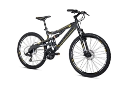 Moma Bikes Vélos de montagnes Moma Bikes Vélo VTT, EQX 26", Aluminium. SHIMANO 24V, Freins a Disque, Double Suspension (L-XL)
