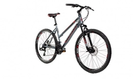 Moma Bikes Vélos de montagnes Moma Bikes Vélo VTT, GTW26", Aluminium, SHIMANO 24V, Freins a Disque, Suspension AvantGris (noir) - M-L