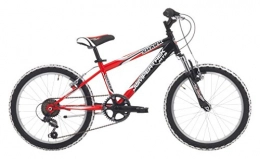 Cicli Cinzia Vélos de montagnes Mountain Bike Cycles Cinzia Shark Enfant, châssis en acier, fourche amortie, Dérailleur Shimano, deux tailles disponibles, Rosso / Nero