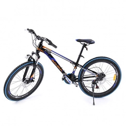 MuGuang vélo MuGuang 26 Pouces 21 Vitesses Vélo de Montagne MTB Mountain Bike Freins à Disque Unisexe pour Adulte (Noir + Bleu)