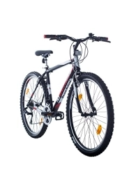 Multibrand Distribution vélo Multibrand Probike PRO Vélo VTT 27, 5" Shimano 21 vitesses pour homme, femme, garçon et âgé de 170 à 185 cm (noir rouge mat)