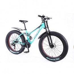 MYTNN Vélos de montagnes MYTNN Fatbike 26" 21 vitesses Shimano Style 5 2020 Fat Tyre VTT 47 cm RH Snow Bike Fat Bike (Bleu)