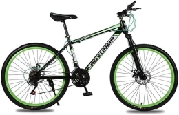 O·Lankeji Vélos de montagnes O·Lankeji VTT pour jeunes adultes - Double frein à disque - Cadre en acier au carbone - 21 vitesses - Roues à rayons de 66 cm - Double suspension