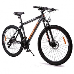 OMEGA BIKES Vélos de montagnes OMEGA BIKES Vélo de Ville Unisexe pour Adulte Noir / Orange 27, 5 cm