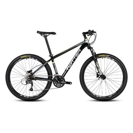 PXQ vélo PXQ Adultes VTT Shimano M370-27 Vitesses Dual Line Disc Brake Off-Road Bike pour Hommes et Femmes en Alliage d'aluminium vélos avec Amortisseur 26 / 27, 5 Pouces, Black3, 27.5"*15.5