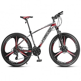 QMMD vélo QMMD 26 Pouces Adulte Vélo VTT, Aluminium Vélo de Montagne, Vélo De Montagne avec Roues de 26 inch, Hommes Vélo de Montagne, Léger Femmes VTT, Red 3 Spoke, 24 Speed