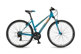Unbekannt Vélos de montagnes Roue Winora Sénégal de 'Femme Bleu 28 Orange / Blanc 21 g Cross de trekking, Blau / Orange / Weiß matt