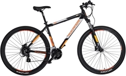 Rucanor Vélos de montagnes Rucanor Lux 29 pouces 48 cm pour homme 24G Frein à disque hydraulique Noir / orange