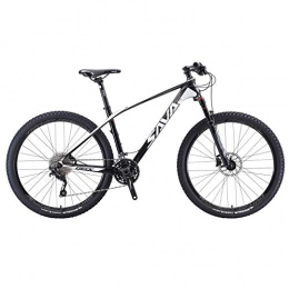 SAVA Vélos de montagnes Sava Deck 700 27, 5 / 29 " - Vélo VTT en fibre de carbone, 22 vitesses, dérailleur Shimano Deore XT 8000, fourche Manitou, nero e bianco, 29*19"