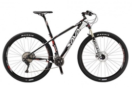 SAVA vélo Sava Deck 700 27, 5 / 29 " - Vélo VTT en fibre de carbone, 22 vitesses, dérailleur Shimano Deore XT 8000, fourche Manitou, nero e bianco, 29*19"