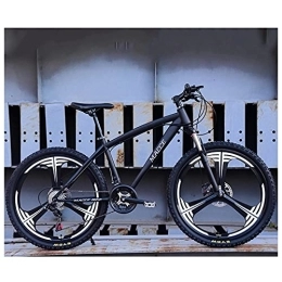 SHANRENSAN Vélos de montagnes SHANRENSAN VTT pour adulte - Vélo tout-terrain avec vitesse variable - 24 pouces - 26 pouces - Vélo d'amortissement - Vélo de plein air - Montagne, tout-terrain (noir) 135x20x75cm