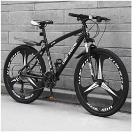 SIMGULAM vélo SIMGULAM VTT de 26 pouces tout-terrain, double freins à disque, dérailleur de 21 vitesses, technologie de peinture électrostatique, vélo pour garçon et homme, Noir