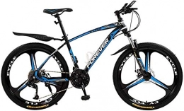 Syxfckc vélo Syxfckc 21 / 24 / 27 / 30 26 Pouces VTT de Vitesse de la Bicyclette, la Queue Dur de vélo de Montagne, Doubles sièges à Disque de Bicyclette léger réglable (Color : Black Blue, Size : 24 Speed)