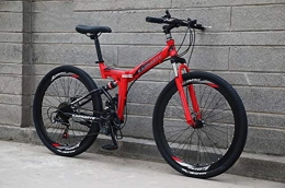 Tbagem-Yjr vélo Tbagem-Yjr 24 Pouces Absorption De Choc Se Déplaçant Queue Molle Mens Vélo De Montagne, Montagne Vélo Pliant (Color : Red)