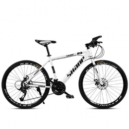 Tbagem-Yjr vélo Tbagem-Yjr VTT for Adultes Cadre D'absorption des Chocs en Acier Au Carbone - Ville Vélo De Route (Color : White, Size : 21 Speed)