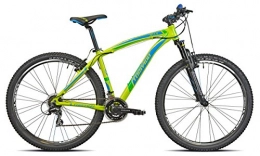 TORPADO vélo Torpado - Mars - Vélo VTT en aluminium, 29", 3 x 7 vitesses, taille 46, à suspension avant - Vert et bleu