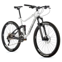 Leaderfox Vélos de montagnes Velo Musculaire VTT Leader Fox 29 Trion 2021 Tout Suspendu Homme Blanc-Noir 10V (Cadre 19, 5" - H50cm - L - pour Adulte DE 178cm à 185cm)