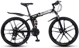 Aoyo Vélos de montagnes VTT for adultes, 26 pouces 27 vitesses en aluminium léger pleine suspension Cadre, fourche à suspension, frein à disque,