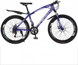 Macro Vélos de montagnes VTT Macro - 26" - Double frein à disque - Fourche de suspension antidérapante - Pour homme et femme - Bleu - 24 vitesses, bleu, 27 speed