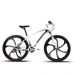 SHANRENSAN Vélos de montagnes VTT pour adultes, VTT amortissant les chocs, VTT cross-country, cadre de 26 pouces en acier à haute teneur en carbone, roues de vélo à pédale