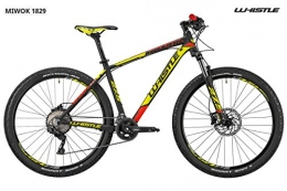 Cicli Puzone Vélos de montagnes Vélo 27, 5 Whistle Miwok 1829 22 V, Black - Neon Yellow - Neon Red Matt, L - 20"