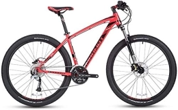 NOLOGO Vélos de montagnes Vélo 27 Vitesses Mountain Bikes, 27, 5 Pouces Big Wheels Hardtail Mountain Bike, Aluminium de Adulte Femmes Hommes Cadre Tout Terrain VTT (Color : Red)