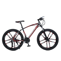 Mountain Bike vélo Vélo d'étudiant de cross-country à vitesse variable en plein air (noir rouge; noir vert; noir bleu; blanc bleu 21 / 24 / 27 vitesses) Vélo absorbant les chocs 24 / 26 pouces / 135, 0 cm * 19, 0 cm * 72, 0 cm