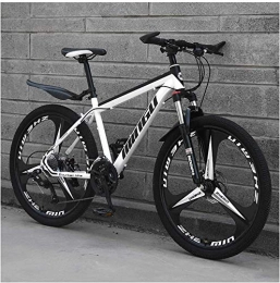 SAFT vélo Vélo de Montagne 26 Pouces, Freins à Disque Hardtail MTB, Trekkingrad for Hommes Vélo de vélo, Vélo de Montagne Plein de Printemps (Color : 21 Speed, Size : White 3 Spoke)