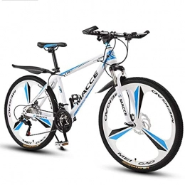 LLKK Vélos de montagnes Vélo de montagne pour adulte et adulte - VTT - 66 cm - En acier au carbone - Absorbe les chocs - Roue unique - Double frein à disque - Suspension avant - Pour femme
