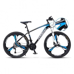 FBDGNG Vélos de montagnes Vélo de montagne / VTT avec roues de 26 / 27, 5" et cadre en aluminium léger, 33 vitesses, double frein à disque pour homme et femme, taille : 66 cm, couleur : blanc