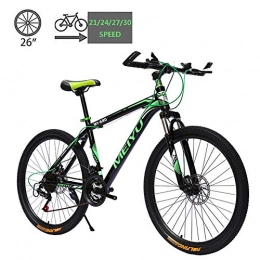 Aquila vélo Vélo de montagne Vélos Gearshift, alliage d'aluminium Double Freins à disques Dirt Bike VTT, 26 pouces 21 / 24 / 27 / 30 Vitesse for Étudiant extérieur AQUILA1125 (Color : C)
