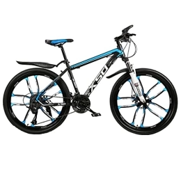 Mountain Bike vélo Vélo de montagne à dix lames de configuration supérieure (24 / 26 pouces 21 / 24 / 27 / 30 vitesses blanc et bleu ; noir et blanc ; noir et rouge ; noir et bleu) options multi-vitesses et multicolores