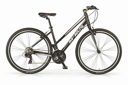 MBM Vélos de montagnes Vélo Hybride VTC MBM Minus pour femmes, cadre en aluminium, 21 vitesses, pneu 28", couleur noir, fourche à suspension optionelle. (Sans fourche à suspension, 46)