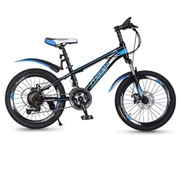 MLSH vélo Vélo pour enfants en plein air pour filles et garçons, Vélos de montagne en acier au carbone 20 '', entraînement hors route 21 Vélo à vitesse variable, 6-12 ans Vélos pour enfants (Bleu)